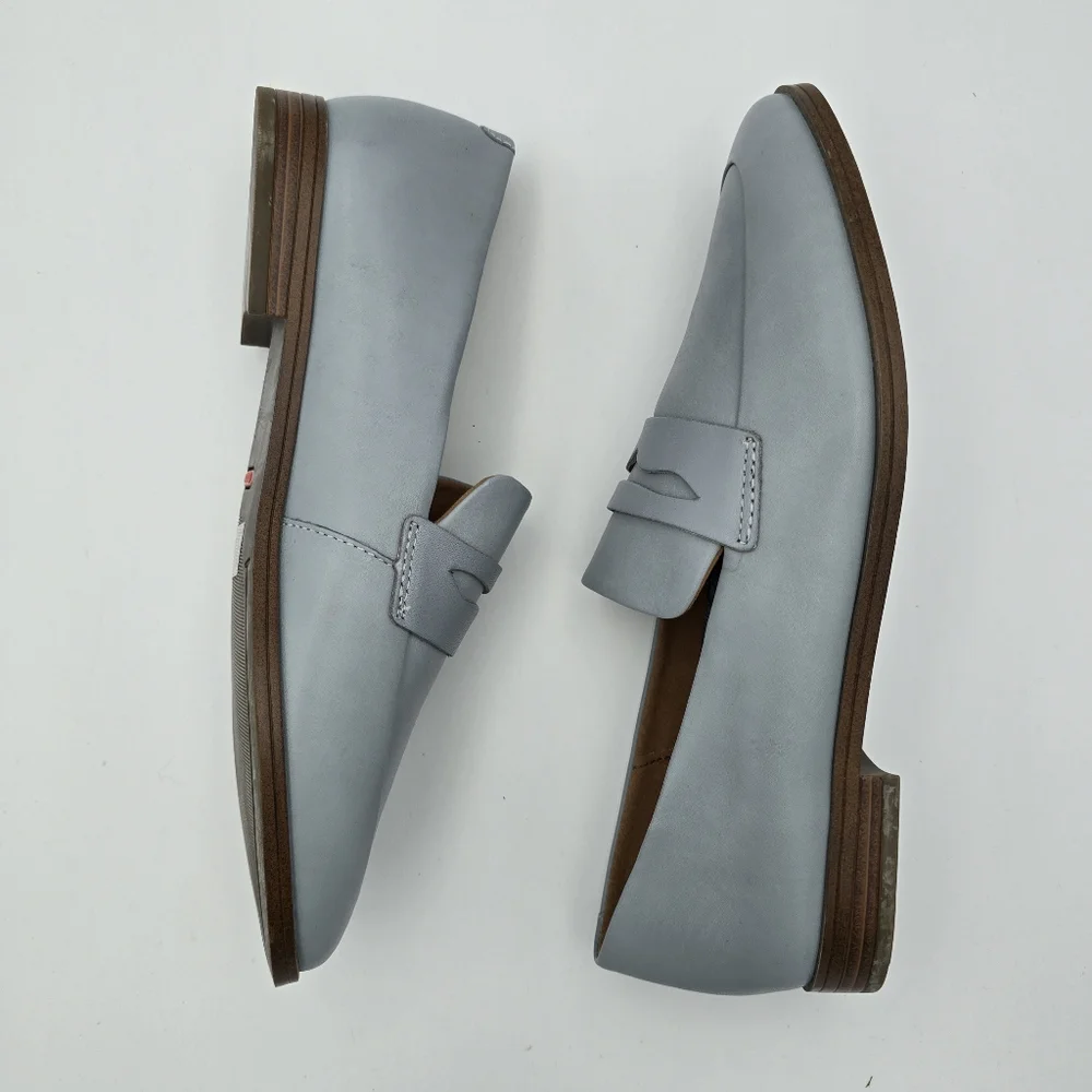Rockport Women's Perpetua Classic Penny Loafer Blue Chambray CI5109, 8.5 - Picture 11 of 13